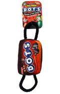 Tootsie Roll Halloween DOTS Candy Rope Squeaky Dog Plush Toy