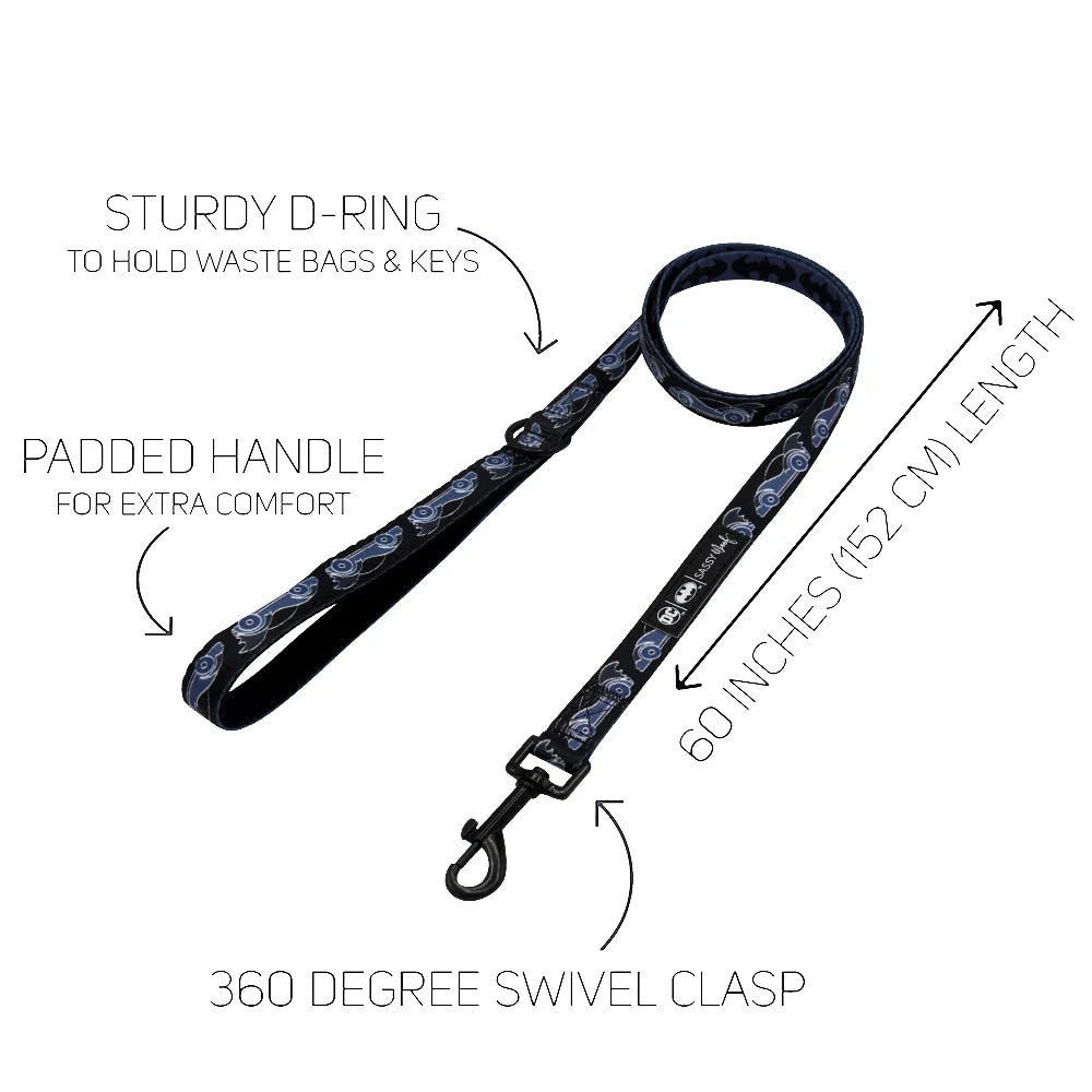 Sassy Woof Dog Leash- Batman