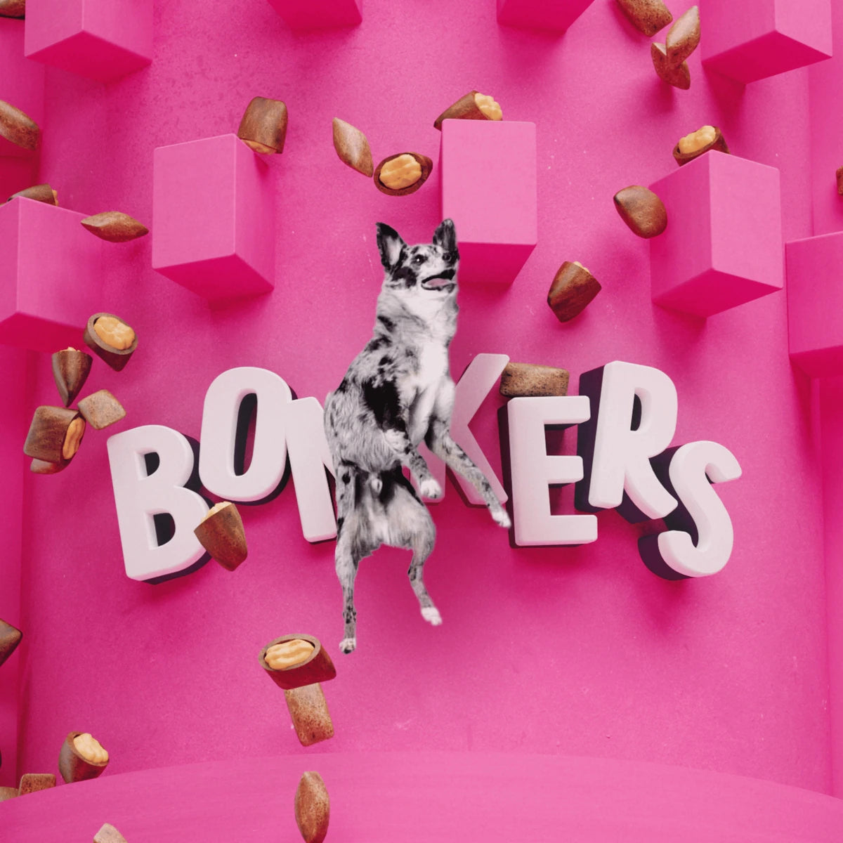 BONKERS Dog Bites Beef Lovers Flavored Crunchy & Soft Dog Treats, 5.3-oz bag