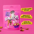 BONKERS Dog Bites Beef Lovers Flavored Crunchy & Soft Dog Treats, 5.3-oz bag
