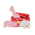 BARK Animal Squeakers Snacks Cookie Snack Pack Multicolor Plush Dog Toy, for Extra Small to Small Dogs