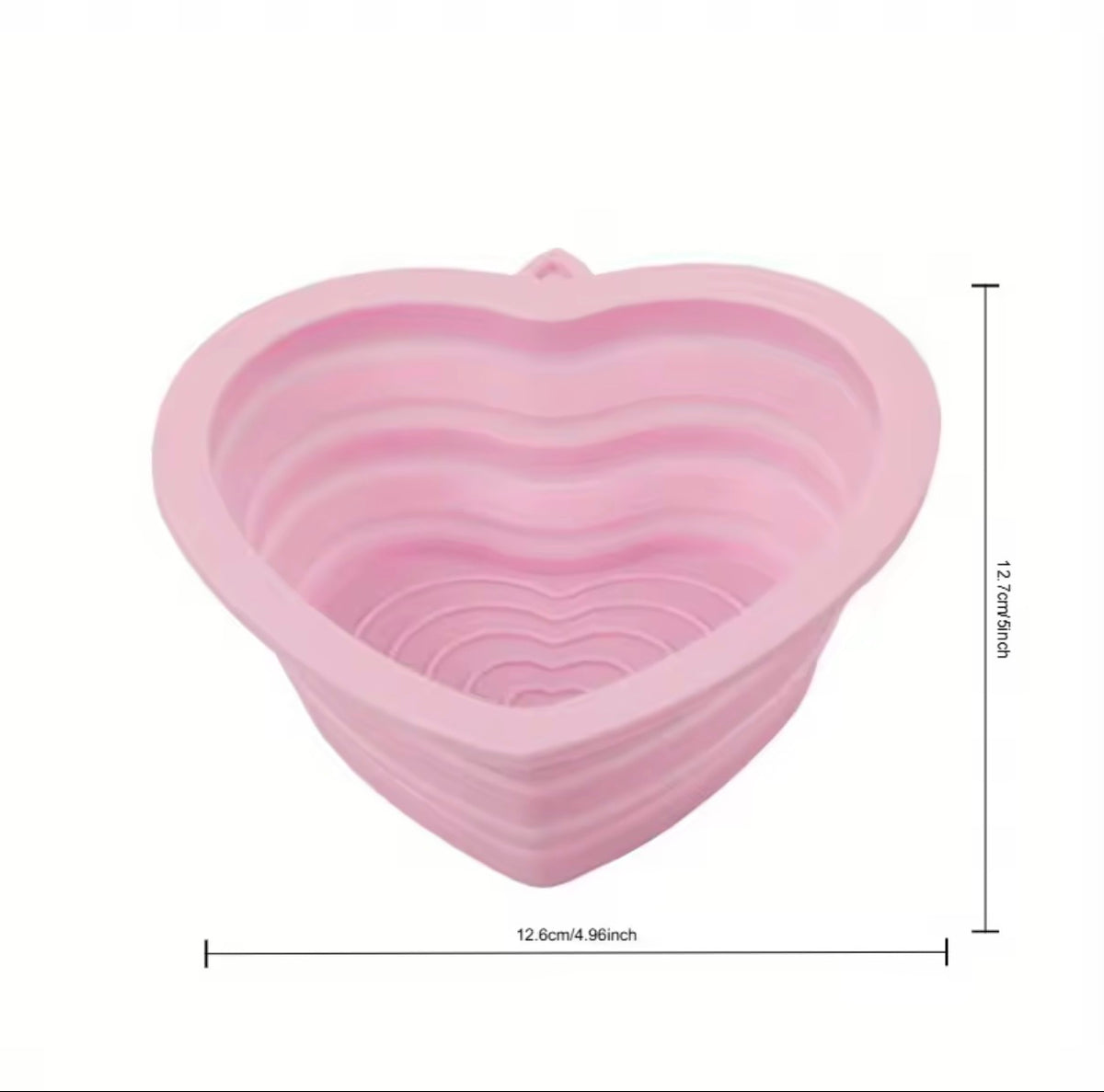 Pink Heart Shaped Travel Bowl