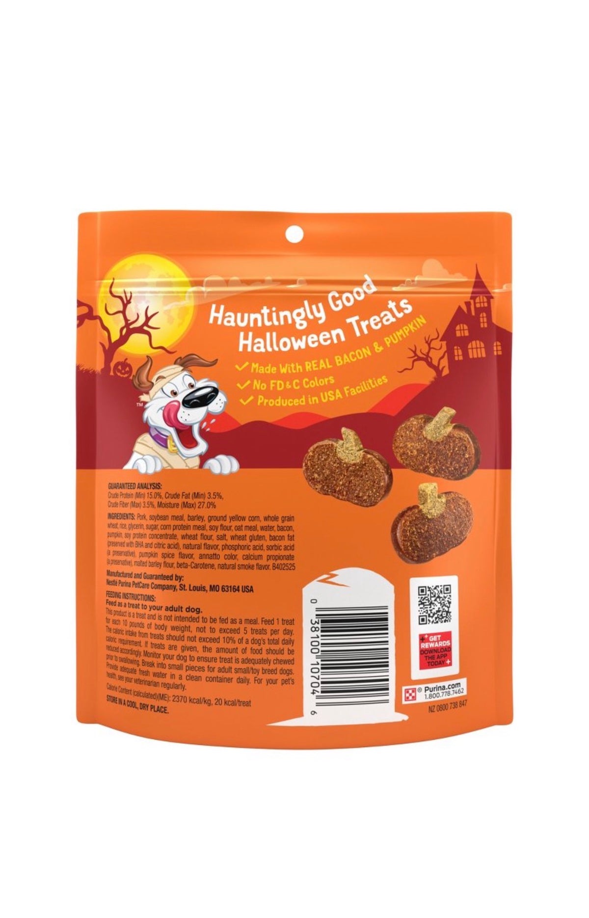 Beggin’ Pumpkin & Bacon Flavor Strips Chewy Dog Treats