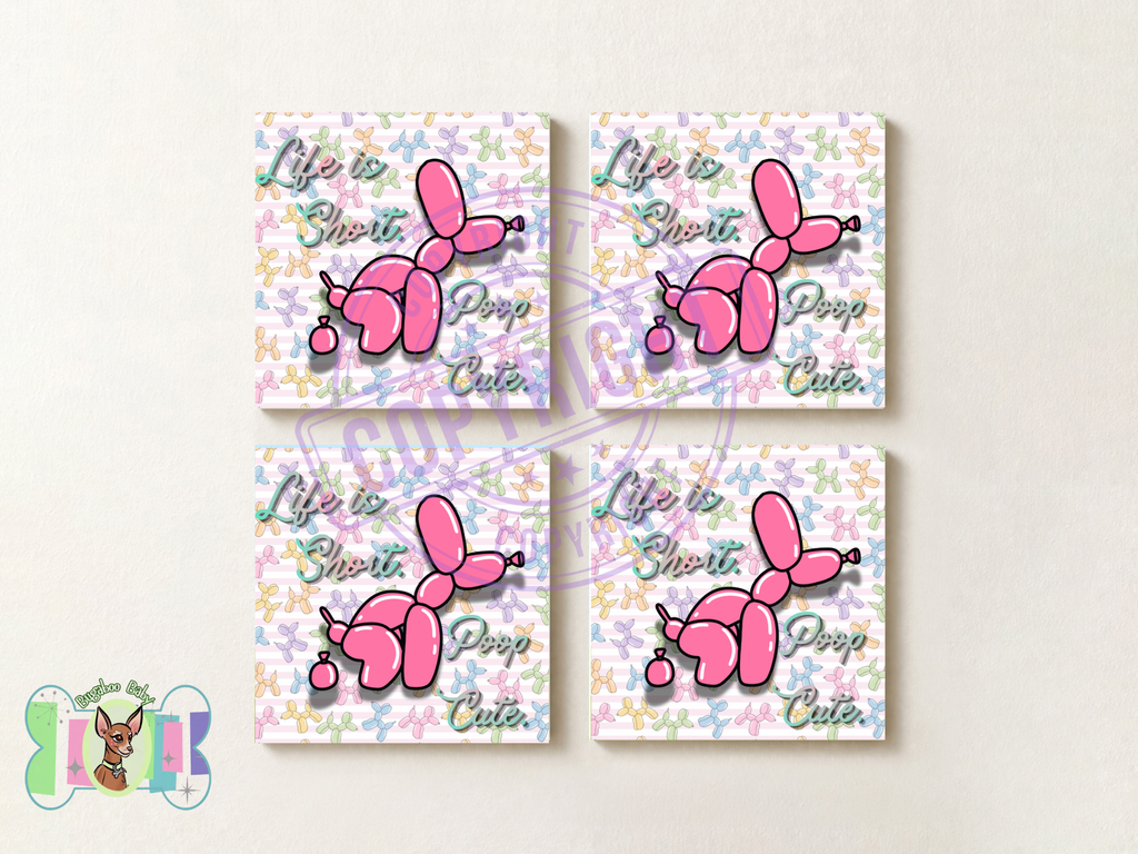 1 Canvas- Pink Pastel Balloon Dog