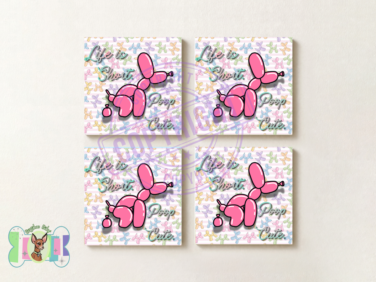 1 Canvas- Pink Pastel Balloon Dog