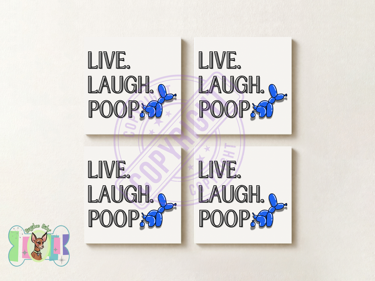 1 Canvas Print - Blue Balloon Dog