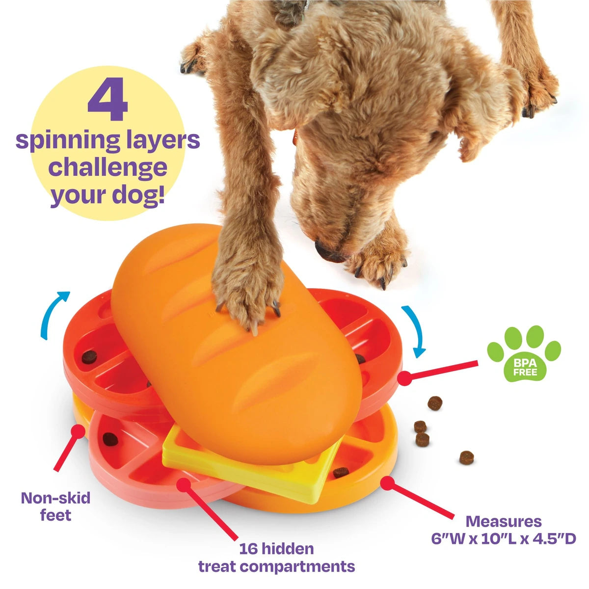 Brightkins Pupstrami Surprise! Treat Puzzle Dog Toy