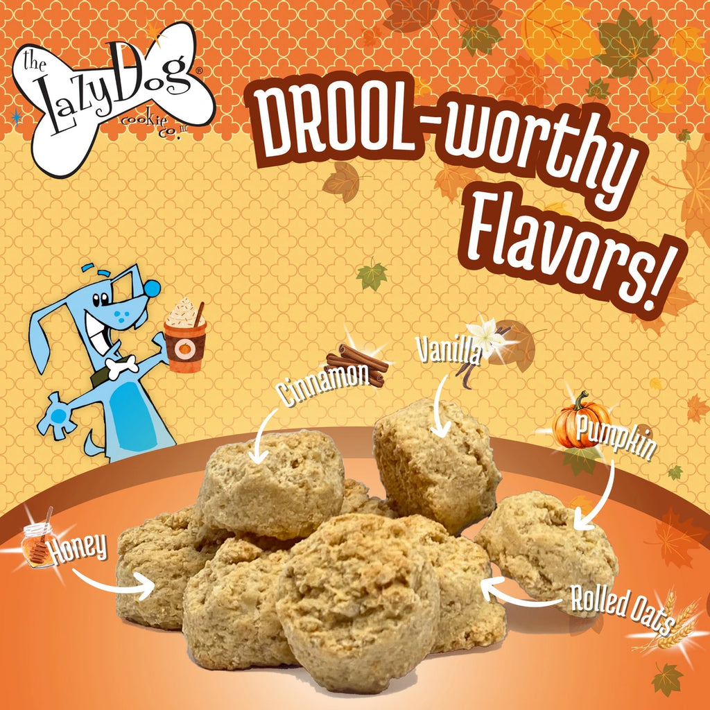 The Lazy Dog Cookie Co. Mutt Mallows Pumpkin Spice Latte Soft-Baked Dog Treats, 5-oz bag