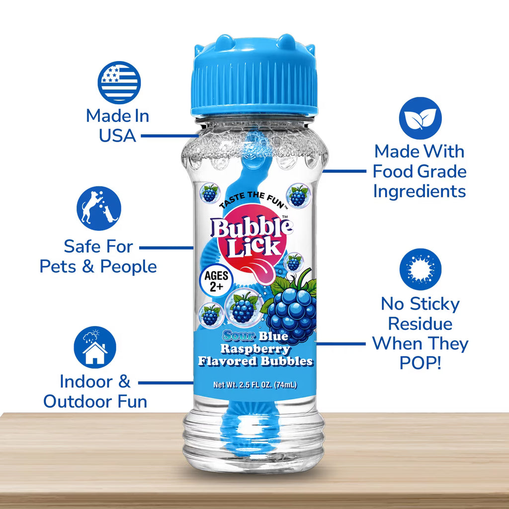 Bubble Lick Flavored Bubbles for Dogs & Kids